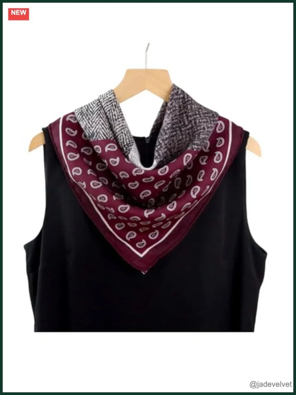 Lightweight Silk Wool Blend Square Scarf 26x26